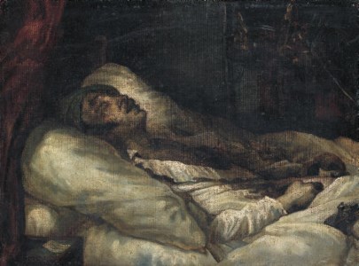 Le Général Letellier sur son lit de mort