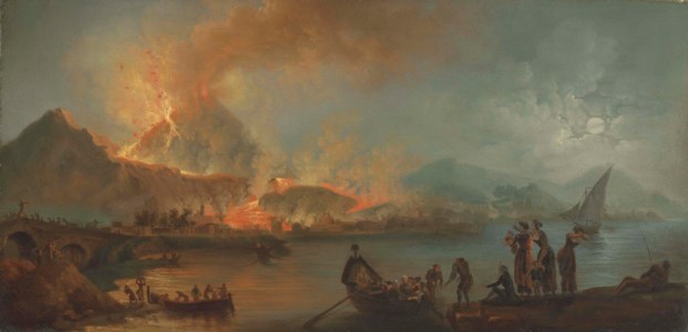 Mount Vesuvius in eruption