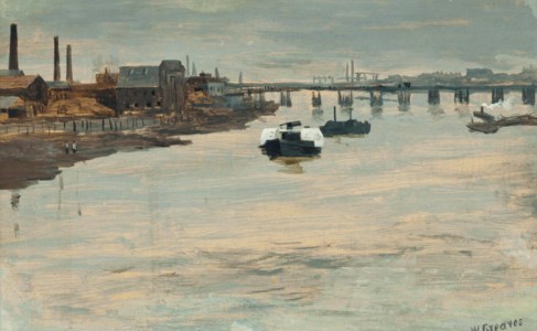 A grey morning, Battersea