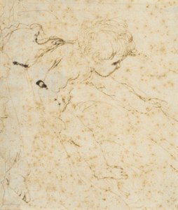 A child held by an arm
