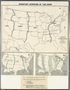 Migratory Alteration of Time Zones