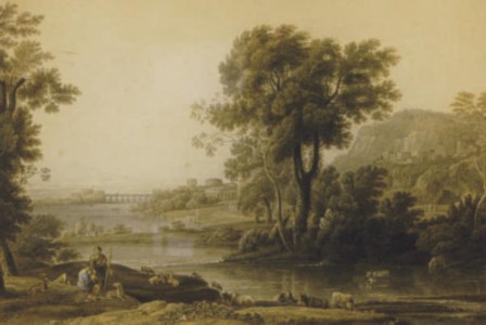 Architectural element; and a companion print
