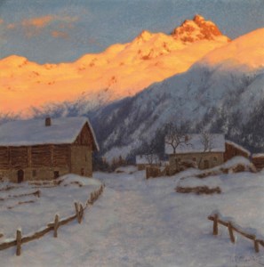 Evening on the mountain, Haute-Savoie