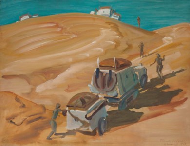 Half-track in Timudi, Sahara