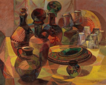 STILL LIFE WITH BOTTLES