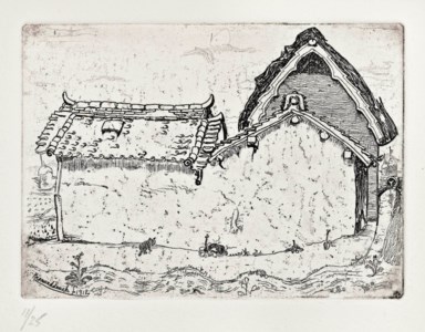 JAPANESE FARMHOUSE WITH CAT