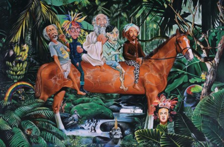 GOLDEN LIMOUSINE IN THE HEAVEN OF ART