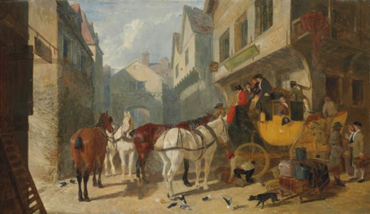 The York-London Coach at the George Inn, Stamford
