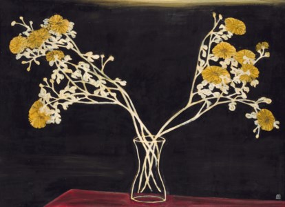 Sanyu, CHRYSANTHÈ MES DANS UN VASE EN VERRE (CHRYSANTHEMUMS IN A GLASS VASE)