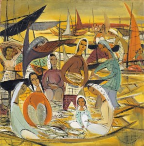 Lin Fengmian 林風眠, FISHING VILLAGE
