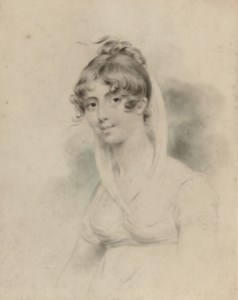 Portrait of a lady, thought to be Mrs Fitzgerald, half-length
