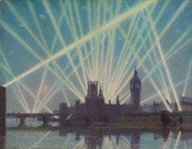 Houses of Parliament - a wartime Nocturne