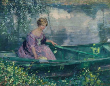 Jeune Fille dans une Barque