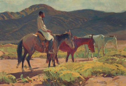 Indian With Ponies