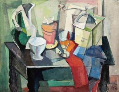 Nature morte au moulin à café