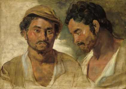 Sir Peter Paul Rubens, Two studies of a man, head and shoulders