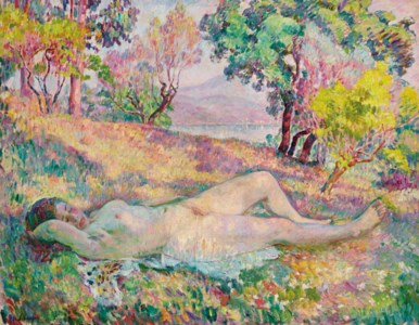 Henri Lebasque, La sieste à Saint-Tropez