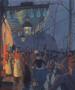 Avenue de Clichy, le soir, cinq heures