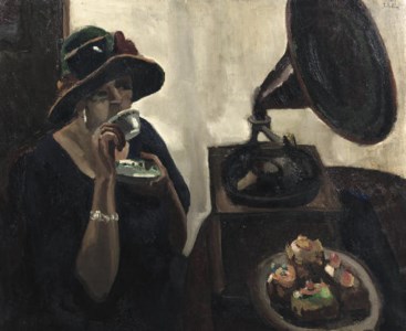 Thee drinkende dame - The cup of tea