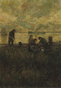 Figures on a dyke