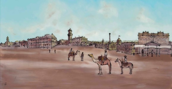 Departing from Melbourne (Burke and Wills Expedition)