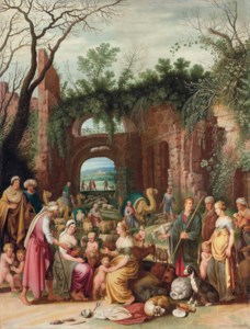 Laban demanding the return of the Teraphim from Rachel