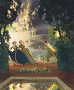 Konstantin Andreevich Somov, The romantic pursuit