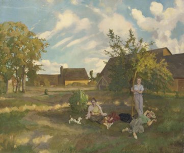 Konstantin Andreevich Somov, A summer's evening in the countryside