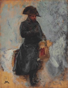 Study for Napoléon on horseback from Campagne de France, 1814