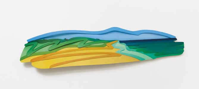 Tom Wesselman, Seascape with Clouds (3-D) (Filled In)
