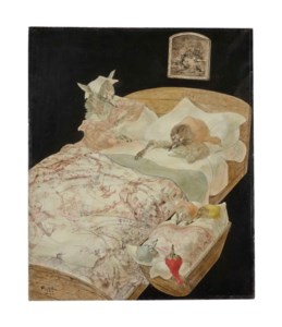 Léonard Tsuguharu Foujita, Le rêve (Hommage à La Fontaine)