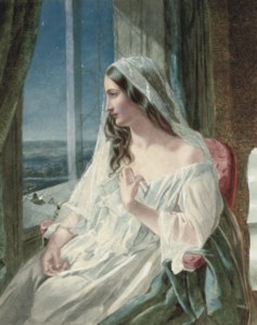 By the window