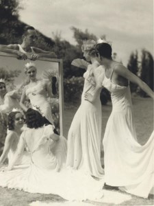 Lartigue on the set of 'Les Aventures du roi Pausole', Eden Roc, Cap d'Antibes, August 1932
