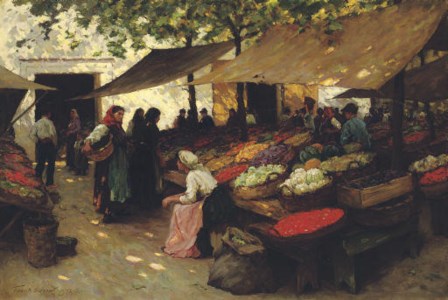 Fruit Market, Fiume, Hungary