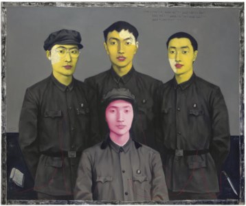 Zhang Xiaogang, Bloodline Series: Mother with Three Sons (The Family Portrait)