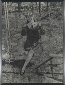 Richard Artschwager, Woman on Swing
