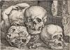 Sleeping Child with Three Skulls