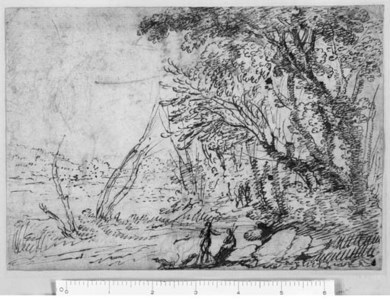 A wooded Landscape with Figures