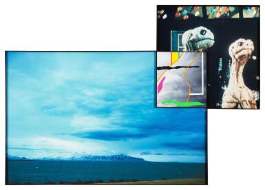 Overlap Series: Arctic Landscape with Two Aliens