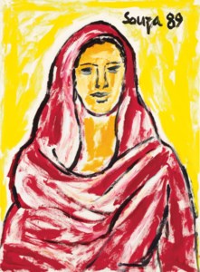 Untitled (Lady in Red Shawl)