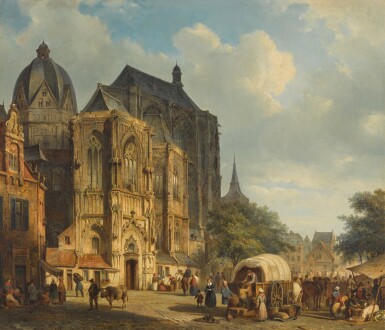 View of the Aachen Cathedral