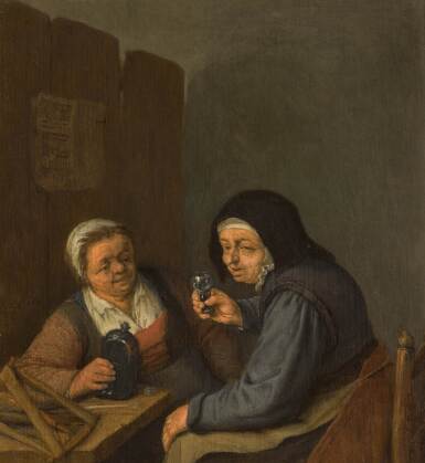 Two women drinking