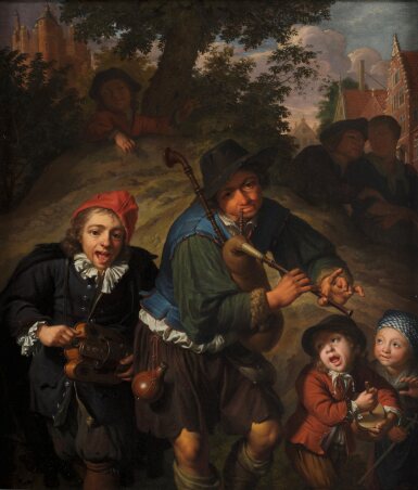 A merry band of travelling musicians, or an allegory of sound