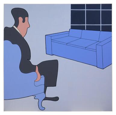 Man Regarding Couch