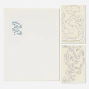 2.8.03; Non-Personage, with Gouache; Non-Personage, with Gouache, Second Version (three works)