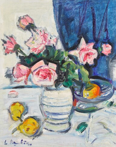 George Leslie Hunter, Still Life of Roses and Fruit
