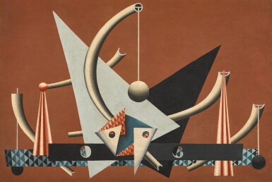 Design for Mural Painting for a Bar in a Seaside Pavilion, Based on Four Colours Stipulated by the Architect