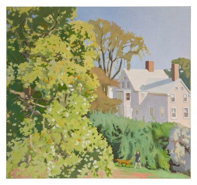 Landscape with Child and Dog