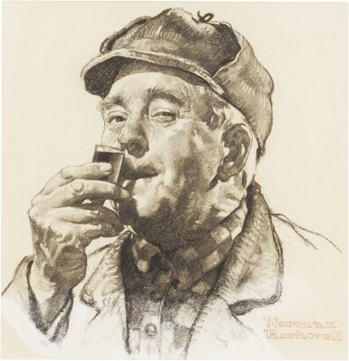 It's the Cream of Kentucky, It's the Favorite of the World (Portrait of Hunter Sniffing Drink)