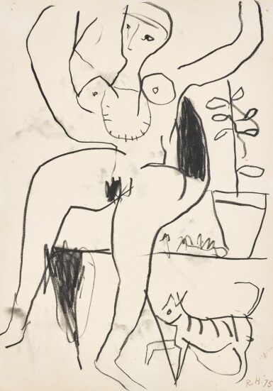 Seated Woman with Cat